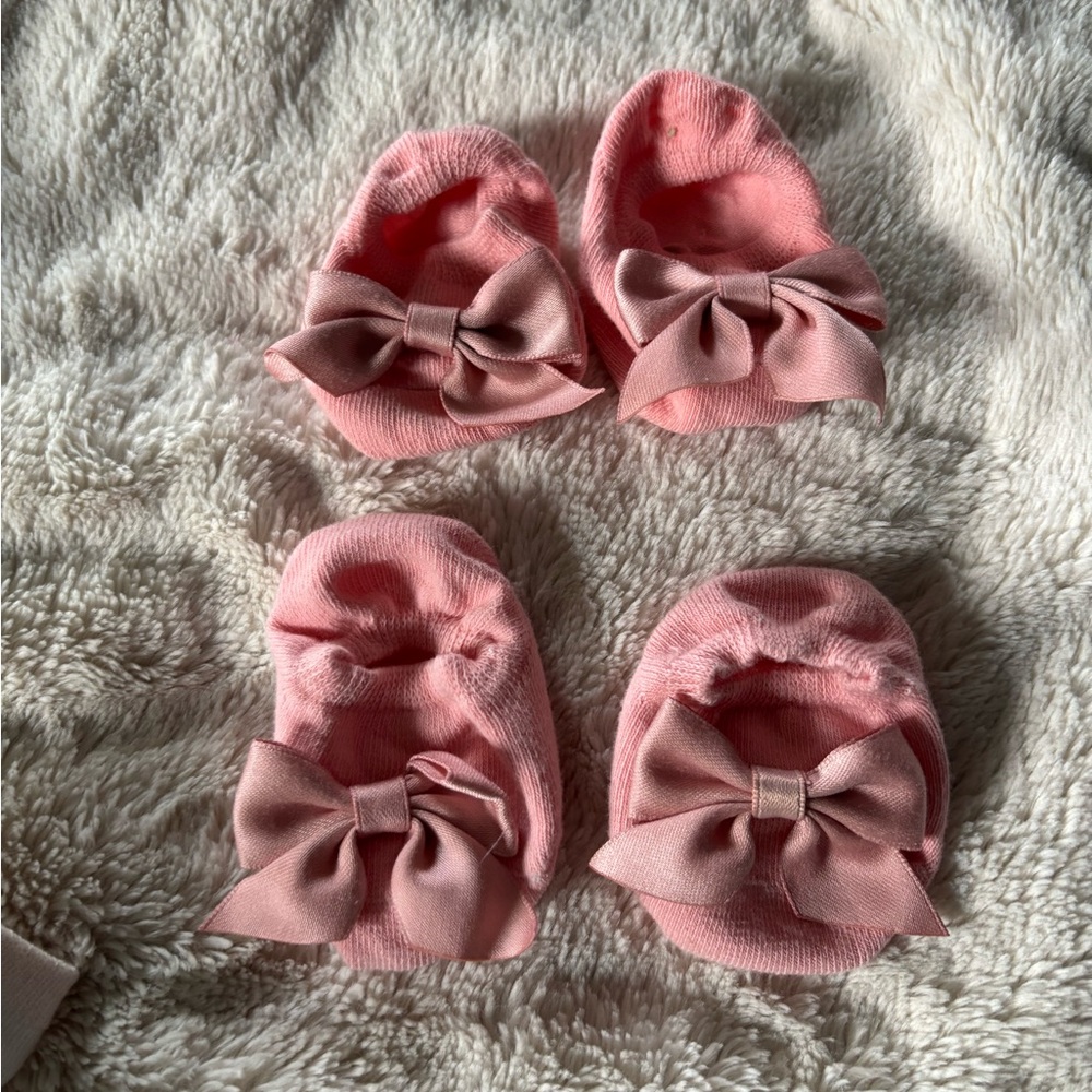 Assorted Colorful Baby Girl Socks 14 PC Lot 0-6 Months - Picture 3 of 8